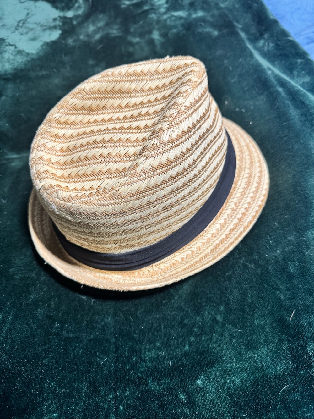 Classic Straw Fedora with Black Band - Men's Accessory